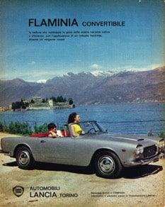 Lancia Flaminia Convertible, Oldtimer, Mythos, Werbebild, Klassiker, Restauration, Scuderia Azzurra