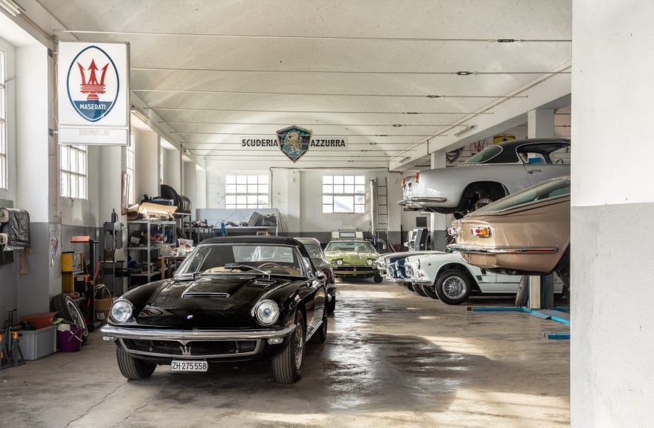 Werkstatt Scuderia Azzurra, Garage, Restauration, Oldtimer, Klassiker, Maserati, Portugal